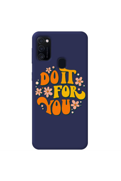 Other Samsung M21 Do it For You Dark blue Colored Silicone TPU Θήκη