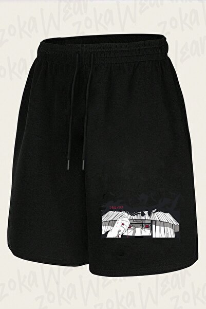 ZOKAWEAR شورت مطبوع بتصميم Uchiha Itachi Naruto V4 للجنسين