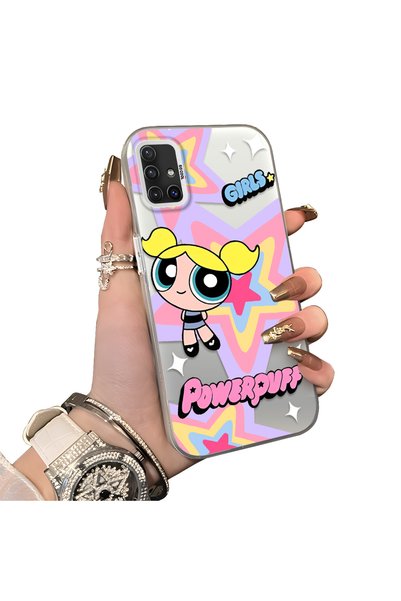 Hontinga Samsung Galaxy A51 Compatible Silicone Edge Hard Back Case Couple Ph...