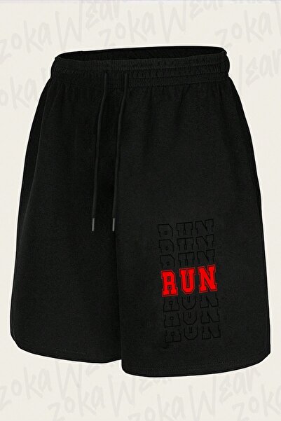 ZOKAWEAR Unisex Running Run Design Printed Shorts
