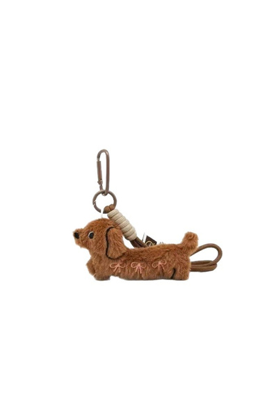 Choice Brown Backpack Accessory Sweet Little Dog Pendant Lipstick Dog Decorat...