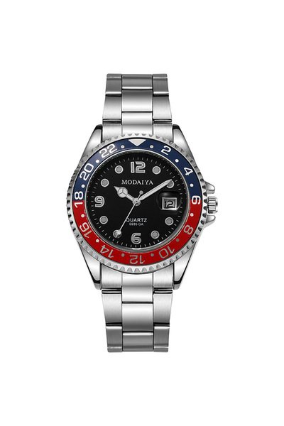 Choice Steel Black Red Fashion Men Business Watches Casual Silicone Band Cale...