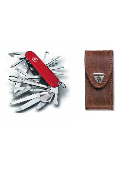 OEM Set briceag/teaca, Victorinox SwissChamp, Inox, Rosu/Maro