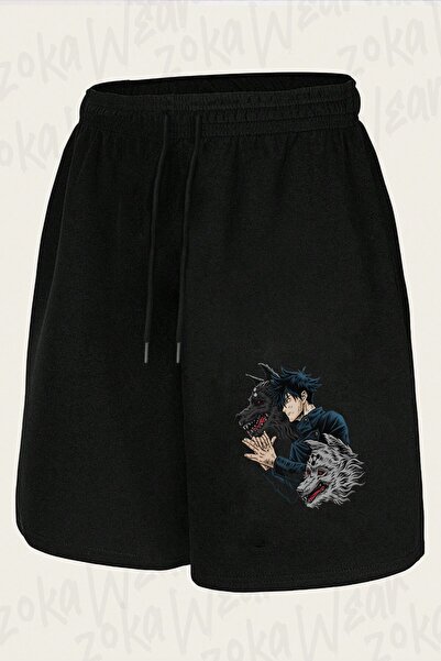 ZOKAWEAR Unisex Jujutsu Kaisen Megumi Fushiguro Design Printed Shorts