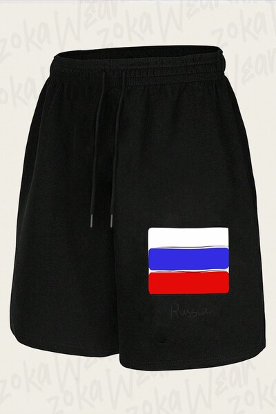 ZOKAWEAR Unisex Russia Design Printed Shorts