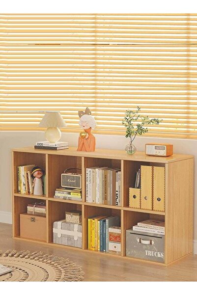 Generic CozyNest 8-Compartment Freestanding Bookshelf & Storage Cabinet, Wall...