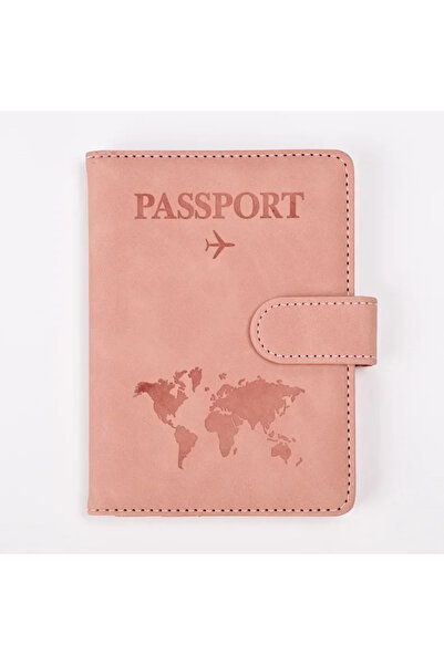 Choice8 Pink Travel Passport Cover Holder Case PU Leather Men Women Ticket Wa...