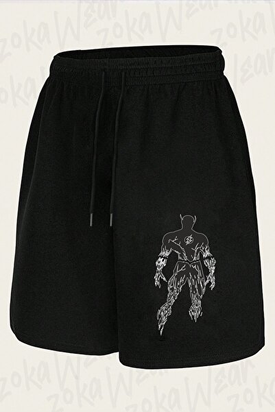 ZOKAWEAR Unisex The Flash v2 Σορτς με στάμπα σχεδίου