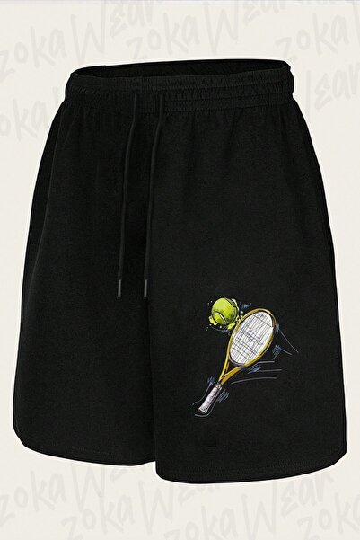 ZOKAWEAR Unisex teniski serijal 2, reket V dizajn, šortsevi sa printom