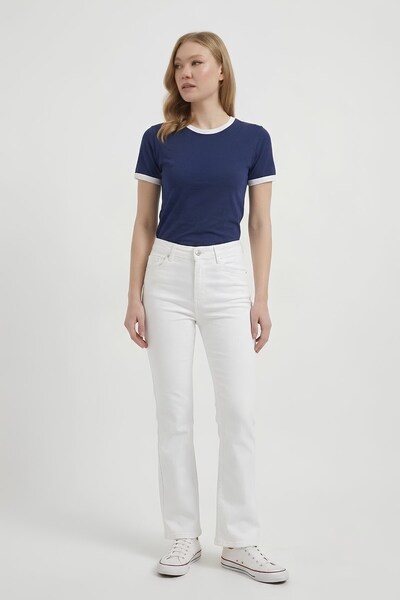 Shopping Shop Contrast Stripe T-Shirt Laci