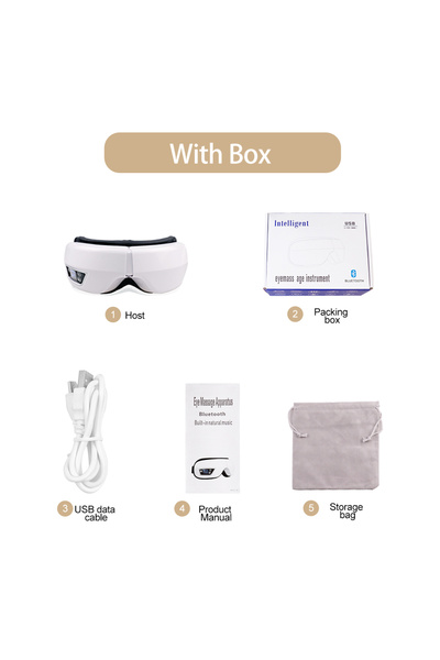 Choice with box Eye Massager Smart Foldable Vibration Airbag Compress Eye Mas...