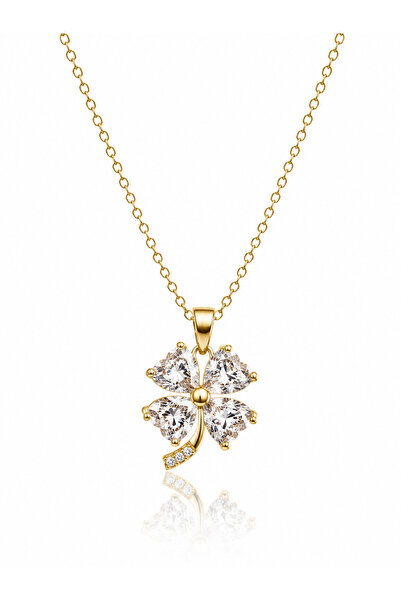 Angelovia Four Leaf Clover Steel Necklace
