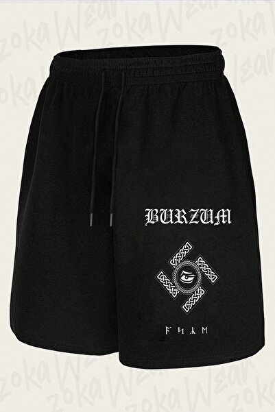 ZOKAWEAR Unisex Burzum Design Printed Shorts
