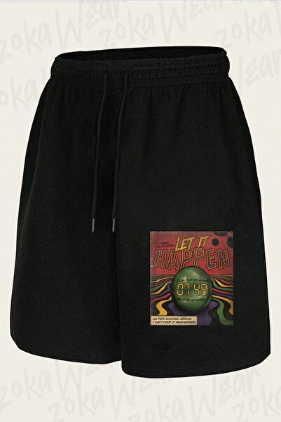 ZOKAWEAR Unisex Let It Happen Tame Impala Design Printed Shorts
