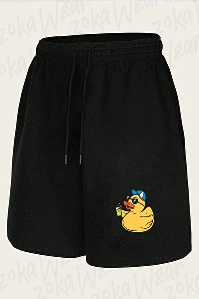 ZOKAWEAR Unisex Summer Duck Design Printed Shorts with Glasses