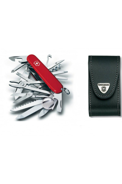 OEM Set briceag/teaca, Victorinox, SwissChamp, Inox, Rosu/Negru