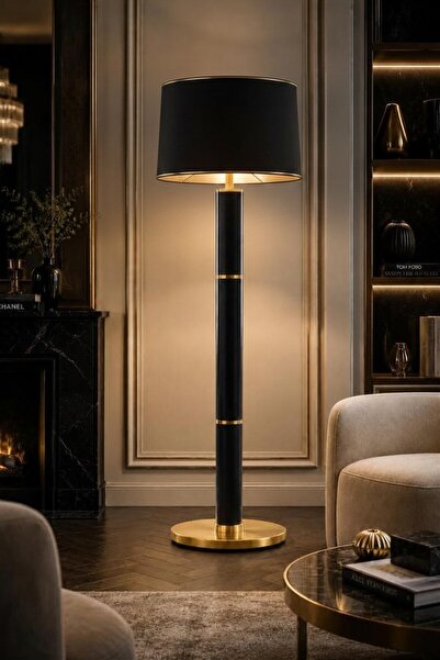 VENÜS NOVA VENÜS BENETNASCH | MODERN PARLAK SİYAH & GOLD DETAYLAR METAL LAMBA...