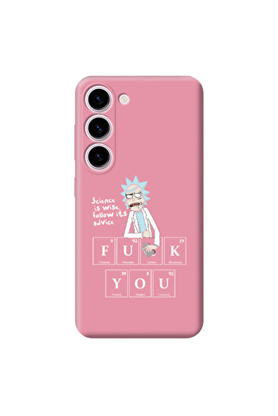 Other Samsung S23 Plus Rick Scince is wise Pink Colored Silicone TPU Θήκη