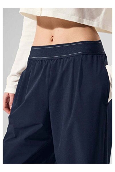 FUREUL Women High Waist Wide Leg Casual Pants, Stitched Elastic Waistband Loo...