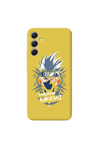 Other Samsung A34 Anime Mangoo Yellow Colored Silicone TPU Θήκη