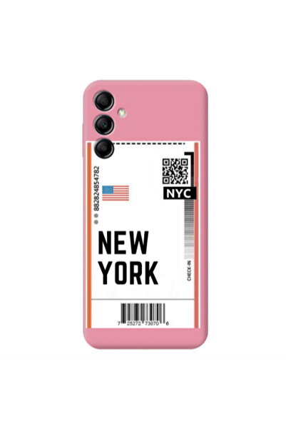 Other Samsung A24 New York NYC Pink Colored Silicone TPU Θήκη