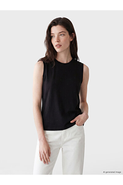 LC Waikiki Black Stone Soft Touch Women's Undershirt