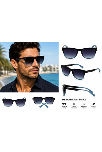 Despada Ochelari de Soare Unisex DS1511 C3 Polarizați, Ramă Albastru Mat, Len...