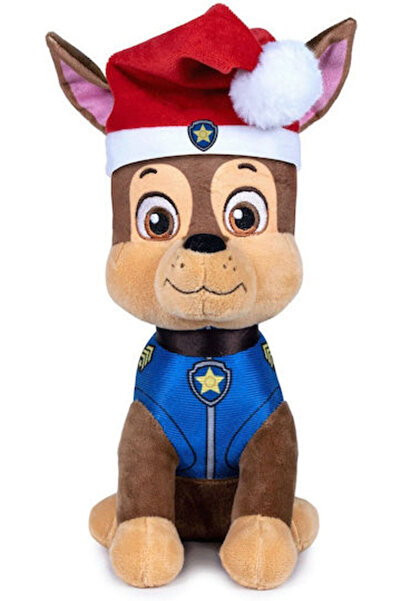 PAW PATROL Chase Christmas Jucărie de pluș și moale de 27 cm