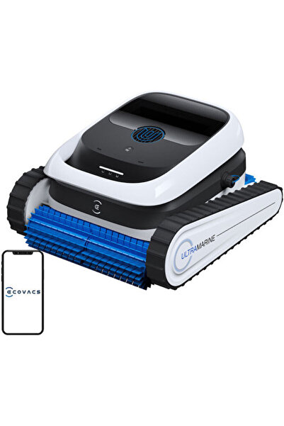 Ecovacs Ούλτραμαριν P1 Ασύρματο Ρομποτικό Καθαριστικό Πισίνας για Πάτο, Τοίχο...