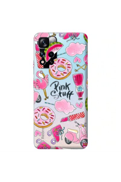 Other Xiaomi Redmi Note 11 Pro 5G pink stuff Transparent Silicone TPU Θήκη