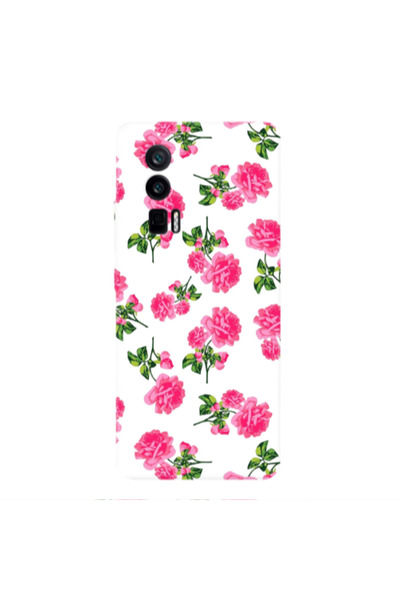 Other Xiaomi Poco F5 Pro Roses White Transparent Silicone TPU Θήκη