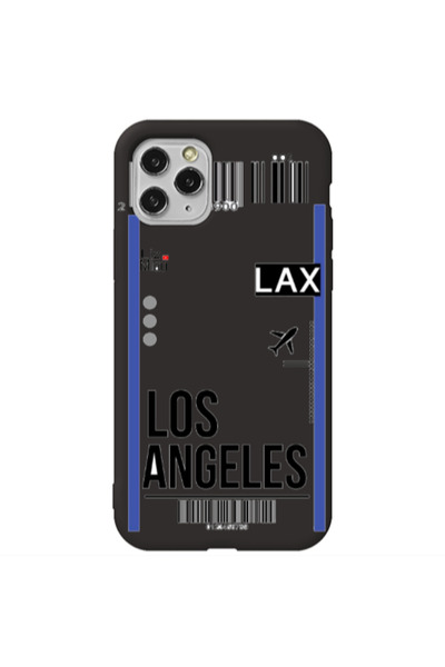 Other Apple iPhone 11 Pro Max Los angeles Black Colored Silicone TPU Θήκη