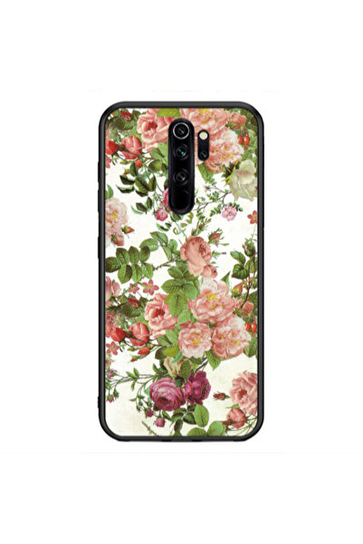 Other Xiaomi Redmi Note 8 Pro Pink roses 2 Black Glossy Θήκη