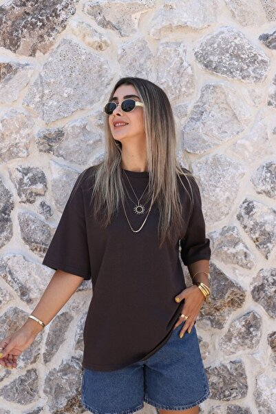bytugcekaya Tricou Basic Oversize Maro
