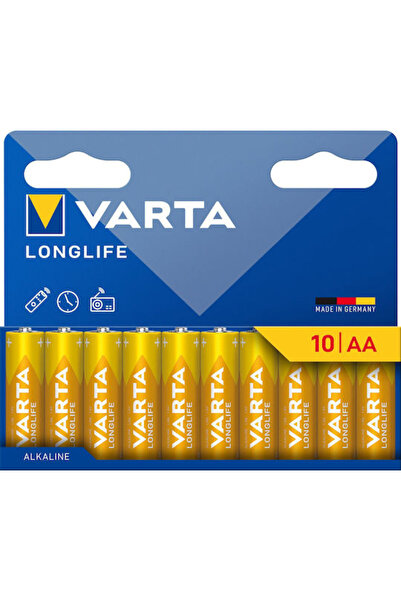 Varta Μακράς διάρκειας ζωής Αλκαλικές Μπαταρίες AA 1.5V 10 τεμάχια Κωδικός: 4...