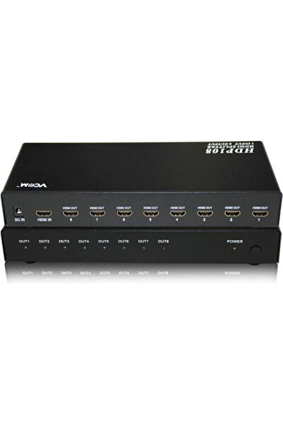 VCOM Dd418a Διαχωριστής 1x Είσοδος HDMI σε 8x Έξοδους HDMI