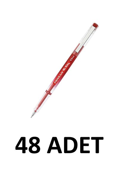Pensan My-King Gel 48 Pcs. 0.5mm Ballpoint Pen with Metal Clip 6405