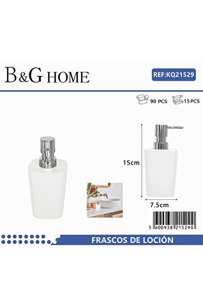 Tradesor Θήκες κρεμοσάπουνου Dispenser πλαστικές - Σετ 5pcs - White - 21529