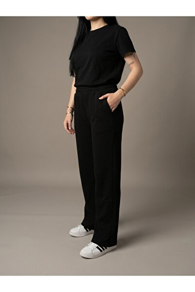 Ydn giyim Women's Baggy Loose Fit Straight Leg Comfortable Wearable Sweatpants