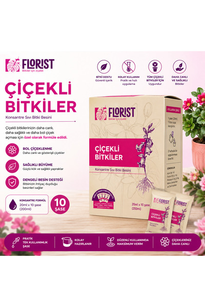 FLORİST Çiçekli Bitkiler İçin Bitki Besini