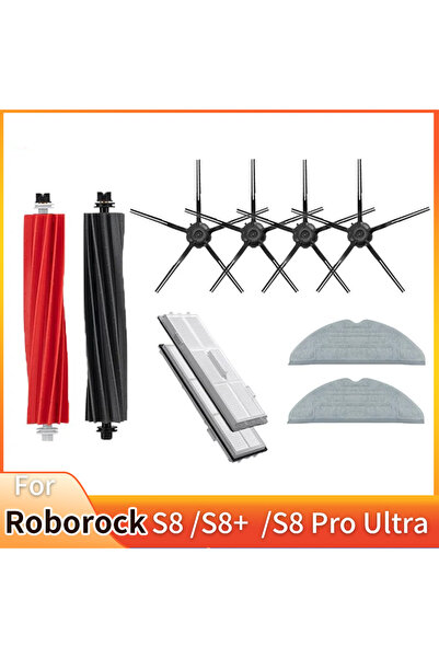 Choice8 10pcs-2 For Roborock S8 Pro Ultra S8+ Spare Parts DuoRoller Main Side...