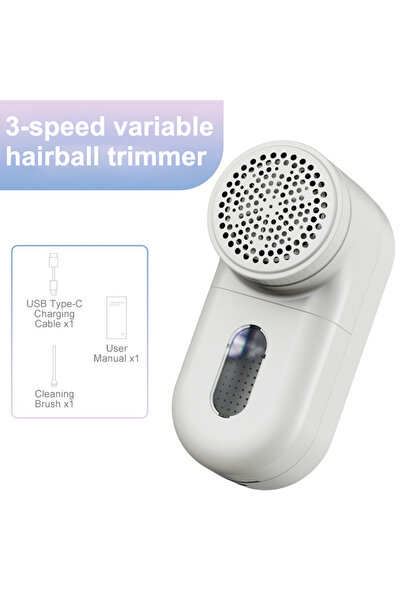Choice White New Portable Family Original Lint Remover Rechargable Cloth Fabr...