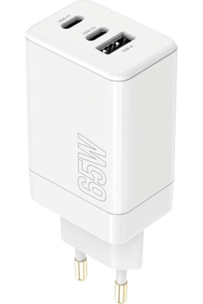 MaXlife Φορτιστής Χωρίς Καλώδιο 65W Power Delivery Λευκός (Mxtc-08-65accw)