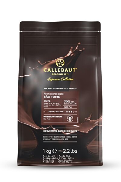 Callebaut Signature Collection Rustic São Tomé Bitter Çikolata 1 Kg