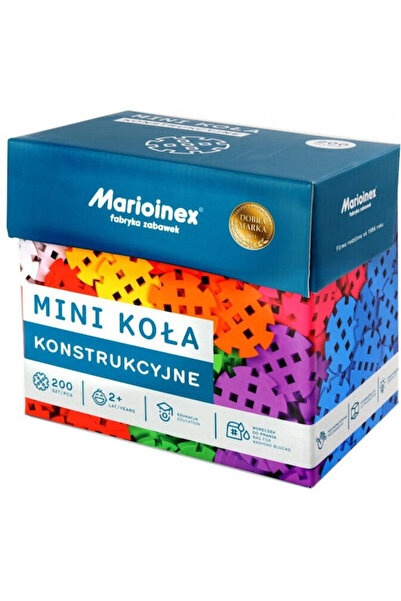 Marioinex Cuburi Mini Waffle pentru 2+ ani 200 bucăți