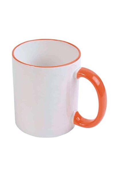 GENERIC4 Ceramic Mug Atrame Colorful 330ml Orange Color