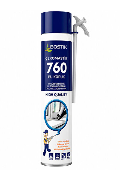 BOSTİK Çekomastik 760 Aerosol Poliüretan Tüp Köpük Krem Renk 600 gr