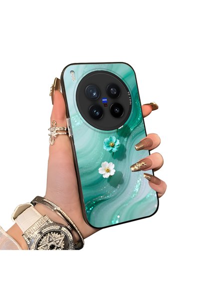 Hontinga Vivo X300 Pro Compatible Silicone Edge Hard Back Case Couple Phone C...