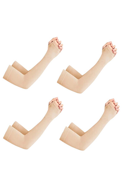 Choice3 4 pcs Skin Color High Elastic Sun Protection Sleeves UV Protection Ar...