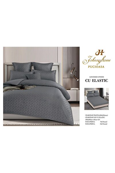 naniland.ro Lenjerie de Pat Finet Carouri 2 Persoane 6 Piese cu Elastic 180x2...